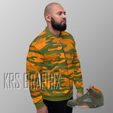 Jacket To Match Jordan 5 Green Olive - Camouflage