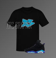 T-Shirt To Match Jordan 6 Aqua - Jagged 23