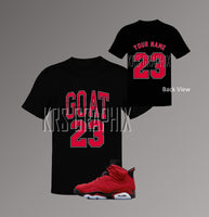 T-Shirt To Match Jordan 6 Toro - Goat 23