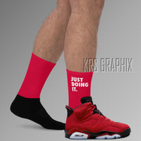 Socks To Match Jordan 6 Toro - Just Doing It