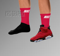 Socks To Match Jordan 6 Toro - Mike
