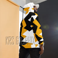 Full Print Hoodie To Match Jordan 6 Yellow Ochre - Jagged