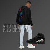 Zip Hoodie To Match Jordan 8 Playoffs - Jagged