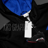 Zip Hoodie To Match Jordan 8 Playoffs - Jagged