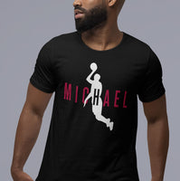 T-Shirt To Match Jordan 8 Playoffs - Michael Flying