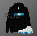 Hoodie To Match Jordan 9 Powder Blue - 23 Fresh