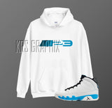 Hoodie To Match Jordan 9 Powder Blue - 23 Fresh