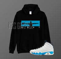 Hoodie To Match Jordan 9 Powder Blue - Wings Of The Goat