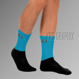 Socks To Match Jordan 9 Powder Blue - Blue 23