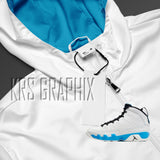 Zip Hoodie To Match Jordan 9 Powder Blue - Game Over