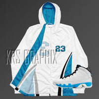 Zip Hoodie To Match Jordan 9 Powder Blue - Game Over