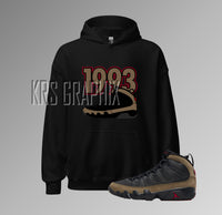 Hoodie To Match Jordan 9 Olive - '1993 Jordans'