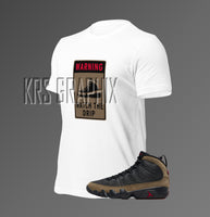 T-Shirt To Match Jordan 9 Olive - Watch The Drip