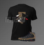 T-Shirt To Match Jordan 9 Olive - Raiden Inspired