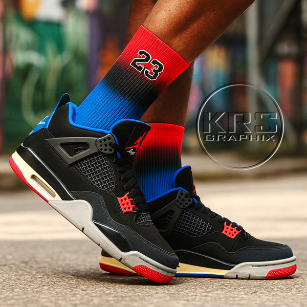 Socks To Match Jordan 4 Rare Air - Fade Away