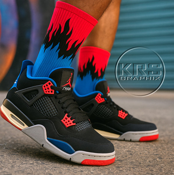 Socks To Match Jordan 4 Rare Air - Flames