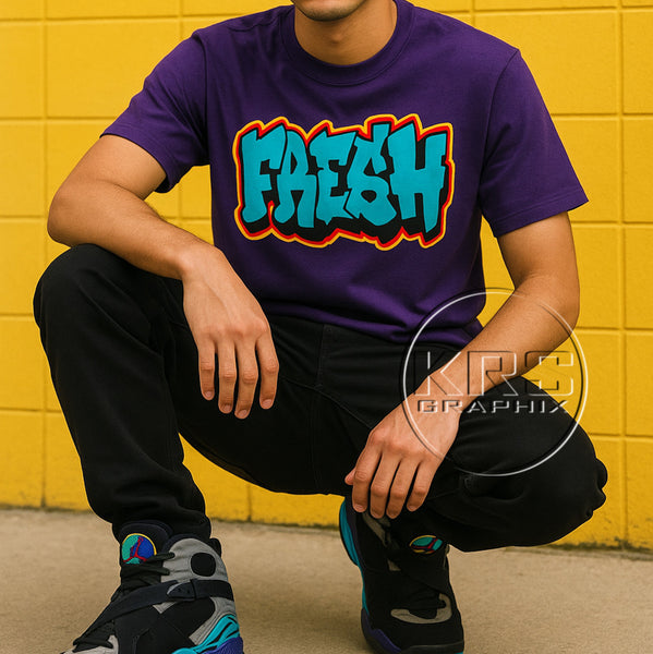 T-Shirt To Match Jordan 8 Aqua - Fresh