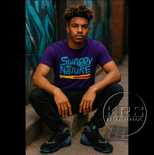 T-Shirt To Match Jordan 8 Aqua - Swaggy By Nature