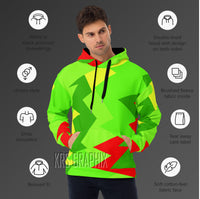 Full Print Hoodie To Match Protro 6 Reverse Grinch - Jagged