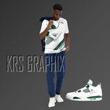 Full Print Shirt To Match Jordan 4 Oxidized Green - Oxidized Classic