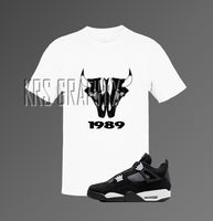 T-Shirt To Match Jordan 4 White Thunder - No Bull