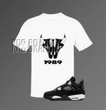 T-Shirt To Match Jordan 4 White Thunder - No Bull