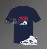 T-Shirt To Match Jordan 6 Olympic - '1991 Jordans'