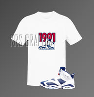 T-Shirt To Match Jordan 6 Olympic - '1991 Jordans'