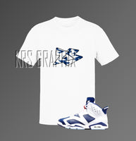 T-Shirt To Match Jordan 6 Olympic - Jagged 23