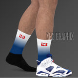 Socks To Match Jordan 6 Olympic - Fade Away