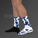 Socks To Match Jordan 6 Olympic - Jagged