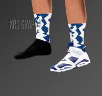 Socks To Match Jordan 6 Olympic - Jagged