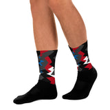 Socks To Match Jordan 4 Rare Air - Jagged