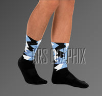 Blue Carmine 6 Socks