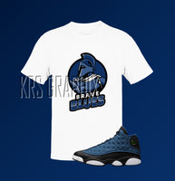 Shirt To Match Jordan Brave Blue 13 Retro | Brave Blue 13s Shirt