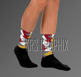 Cardinal Red 3s Socks