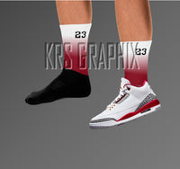 Cardinal Red 3s Socks