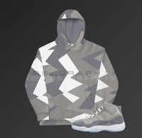 Cool Grey 11 All Over Print Hoodie