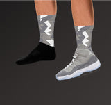 Cool Grey 11 Socks