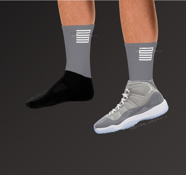 Cool Grey 11 Socks