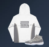 Cool Grey 11  All Over Print Hoodie