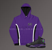 Court Purple 13 All Over Print Hoodie