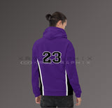 Court Purple 13 All Over Print Hoodie