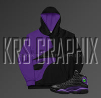 Court Purple 13 All Over Print Hoodie