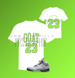 T-Shirt To Match Jordan 5 Green Bean - Goat 23
