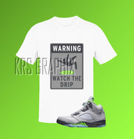 T-Shirt To Match Jordan 5 Green Bean - Watch The Drip