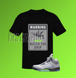 T-Shirt To Match Jordan 5 Green Bean - Watch The Drip