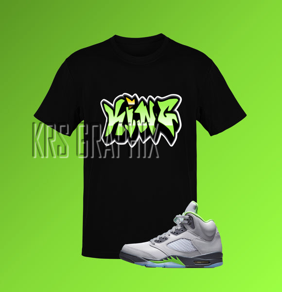 T-Shirt To Match Jordan 5 Green Bean - King Graffiti Style