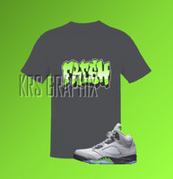 T-Shirt To Match Jordan 5 Green Bean - Fresh Graffiti Style