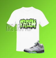T-Shirt To Match Jordan 5 Green Bean - Fresh Graffiti Style